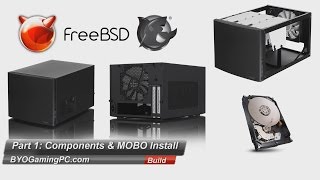 How to Build a FreeNAS Home Server in Fractal Node 304 Part 1  Components amp MOBO Install [upl. by Aitas]