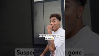 Suspect challenge gone wrong‼️🤣 comedyshorts skit funnyvideo [upl. by Areek]