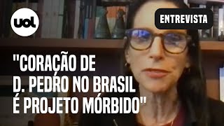 Bolsonaro receber coração de Dom Pedro é palhaçada e projeto mórbido diz Lilia Schwarcz [upl. by Ellery752]