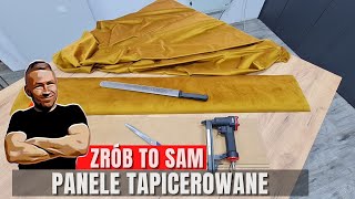 Jak zrobić panele tapicerowane 🔨 panele na ścianę z odpadów😮 [upl. by Yert]