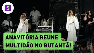 Virada Cultural Anavitória agita multidão na Arena Butantã com espectadores em camarote [upl. by Liborio]