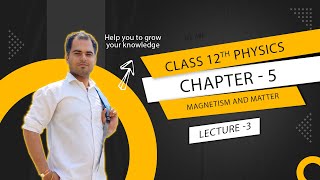 CLASS 12  CHAPTER 5  MAGNETISM AND MATTER  LECTURE 3  BY VIPL SIR [upl. by Humphrey]