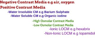 2 Contrast Media1 RADIOGRAPHIC TECHNIQUE [upl. by Broderic]