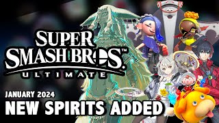 FOUR NEW SPIRITS ADDED TO SUPER SMASH BROS ULTIMATE IN 2024 [upl. by Yaned]