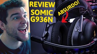 HEADSET SURPREENDENTE REVIEW SOMIC G936N 71  CONFORTO EXTREMO MIC TOP BARATO E COM PLACA DE SOM [upl. by Ellerd]