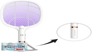 Electric Fly Swatter Racket Rechargeable Fly Zapper 4000 Volt Exclusive 2in1 Review [upl. by Llerut]