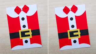 Christmas greeting card making ideas  DIY Merry Christmas card easy  How to make Christmas card [upl. by Schoenberg]