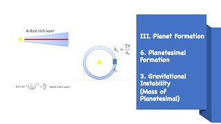 III63 Gravitational Instability Mass of Planetesimal [upl. by Edaw]