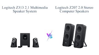 Logitech Z313 vs Z207 Multimedia vs Bluetooth Computer Speakers 🎵🔊 [upl. by Ayortal822]