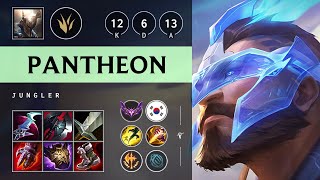 Pantheon Jungle vs Skarner Triple Kill Godlike  KR Master Patch 1419 [upl. by Trudey330]