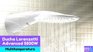 Ducha Lorenzetti Advanced 5500W 4 Temperaturas Branco Multitemperatura [upl. by Drewett]