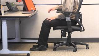 Ergonomic Positioning  Setting Chair Height [upl. by Eyeleen784]