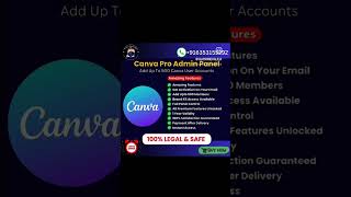 Canva Admin Panel Available  canva trendingproduct marketing [upl. by Lasiaf]