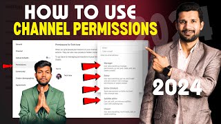 How to Use Channel Permissions 2024  How to Add Editors amp Managers to Your YouTube Channel [upl. by Tamah]