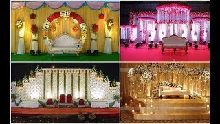 Indian Wedding reception stage decoration wedding stage ideas reception stage decoration 2019 [upl. by Yrruc]