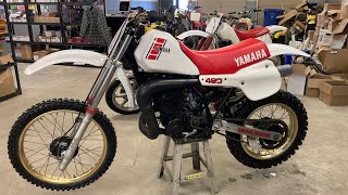 This 1983 Yamaha YZ490 is a BEAST [upl. by Mahtal]