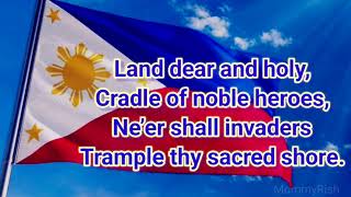 Lupang Hinirang  English version Philippine National Anthem [upl. by Theodoric]