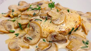 Rezept für Hähnchenbrust mit Champignons in Sahnesauce Einfach und sehr lecker [upl. by Lib]