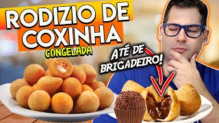 Rodízio de Coxinha em Casa  Coxinha Sucre Congelada [upl. by Aihsyn]