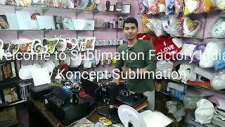 Sublimation Printing on Pure Cotton Fabric T Shirts with Powder by Koncept Sublimation [upl. by Kerwon537]