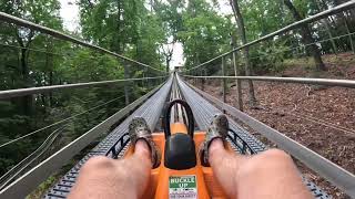 Riding the alpine coaster in Helen Ga [upl. by Jenny]