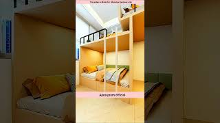 I built a luxury Small Bedroom Design for 3 Kids shorts animation [upl. by Ecinreb270]