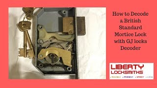 How to Decode a British Standard Mortice Lock with GJ locks Decoder [upl. by Ebsen833]