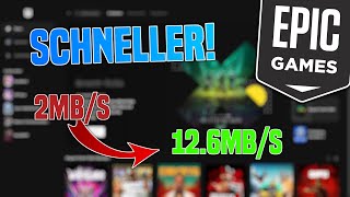 Epic Games DOWNLOAD SCHNELLER machen Tutorial  Besserer Download [upl. by Nilknarf]