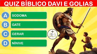 15 PERGUNTAS BÍBLICAS SOBRE DAVI E GOLIAS  QUIZ BÍBLICO [upl. by Fleece]