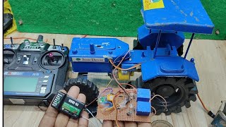 how to make remote control John deere Tractor  rc tractor  remote control swaraj 855 tractor [upl. by Seligmann616]