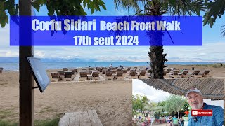 Corfu Sidari Beach Front Walk 17th sept 2024 [upl. by Fox]