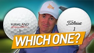 CAN COSTCO COMPETE Kirkland vs Titleist Golf Balls [upl. by Yenffad271]