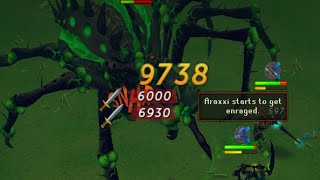 Runescape Testing Noxious Scythe and Perked Torva at Araxxor [upl. by Knuth]