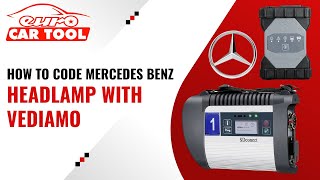 How to code MERCEDES BENZ Headlamp With VEDIAMO  EUROCARTOOLCOM [upl. by Eadrahc145]