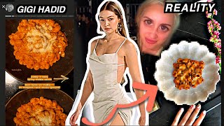 TRYING GIGI HADIDS PASTA RECIPE GIGI HADID PREGNANT COOKING yeehaww [upl. by Maisel464]