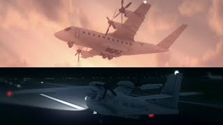 Oceanic Private Airways Flight 9241  Mainports Authority PS26  Collision Animation  TFS [upl. by Margherita]