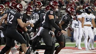 A rested No 21 Washington State football team dominated Utah State 4928 [upl. by Nagem]