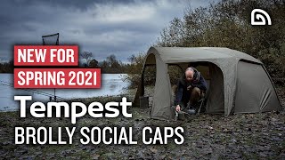 Trakker Products Tempest Brolly Social Caps [upl. by Ruffi]