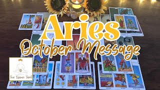 Aries♈ October 2024 Whats in the cards for you Aries tarot reading today [upl. by Eitsrik144]