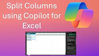 Copilot Scenario Split Columns in Excel [upl. by Gram]