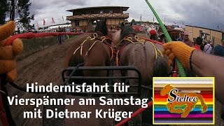 Titanen der Rennbahn 2015 Hindernisfahrt für Vierspänner [upl. by Lamberto]