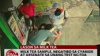 24 Oras Milk tea sample negatibo sa cyanide at arsenate sa unang test ng FDA [upl. by Alokin]