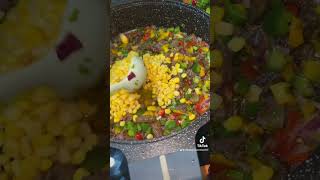 Beef Fried Rice food africanfood foodie food foodvlog cooking nigerianfood recipe [upl. by Nylesoj]