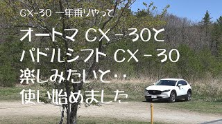 CX30一年乗りパドルシフト使い始めました [upl. by Zantos]