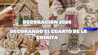 COMO DECORE EL CUARTO DE LA CHINITA🎄🎀NAVIDAD 2024 [upl. by Nnyleimaj]