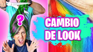 DE QUÉ COLOR ME PINTO EL CABELLO 😱 Cambio de Look Extremo 😅 Sandra Cires Art ft HaroldArtist [upl. by Ylrebmic]