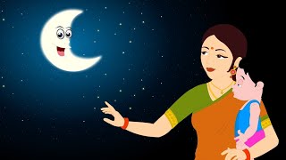 Chanda Mama Dor k  Best kids Cartoon Characters Hindi nursery rhymes for kids family [upl. by Eenat]