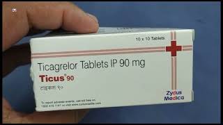 Ticus 90 Tablet  Ticagrelor Tablets  Ticus 90mg Tablet Uses Side effects Benefits Dosage Review in [upl. by Kanter]