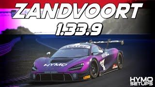 Zandvoort Hotlap  SETUP  1339  McLaren 720S GT3 Evo  Assetto Corsa Competizione v194 [upl. by Yerhcaz]