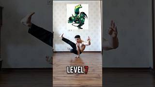 Ninja turtles poses from level 1 to level 8 training ninjaturtles challenge workout [upl. by Airun93]